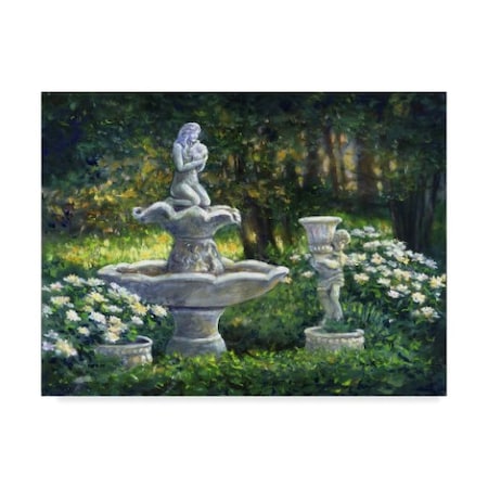 John Morrow 'Light In The Garden' Canvas Art,14x19